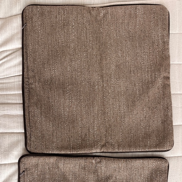 Restoration Hardware Pietro Wheat 23x23 Pillow Covers (2) - Picture 9 of 10